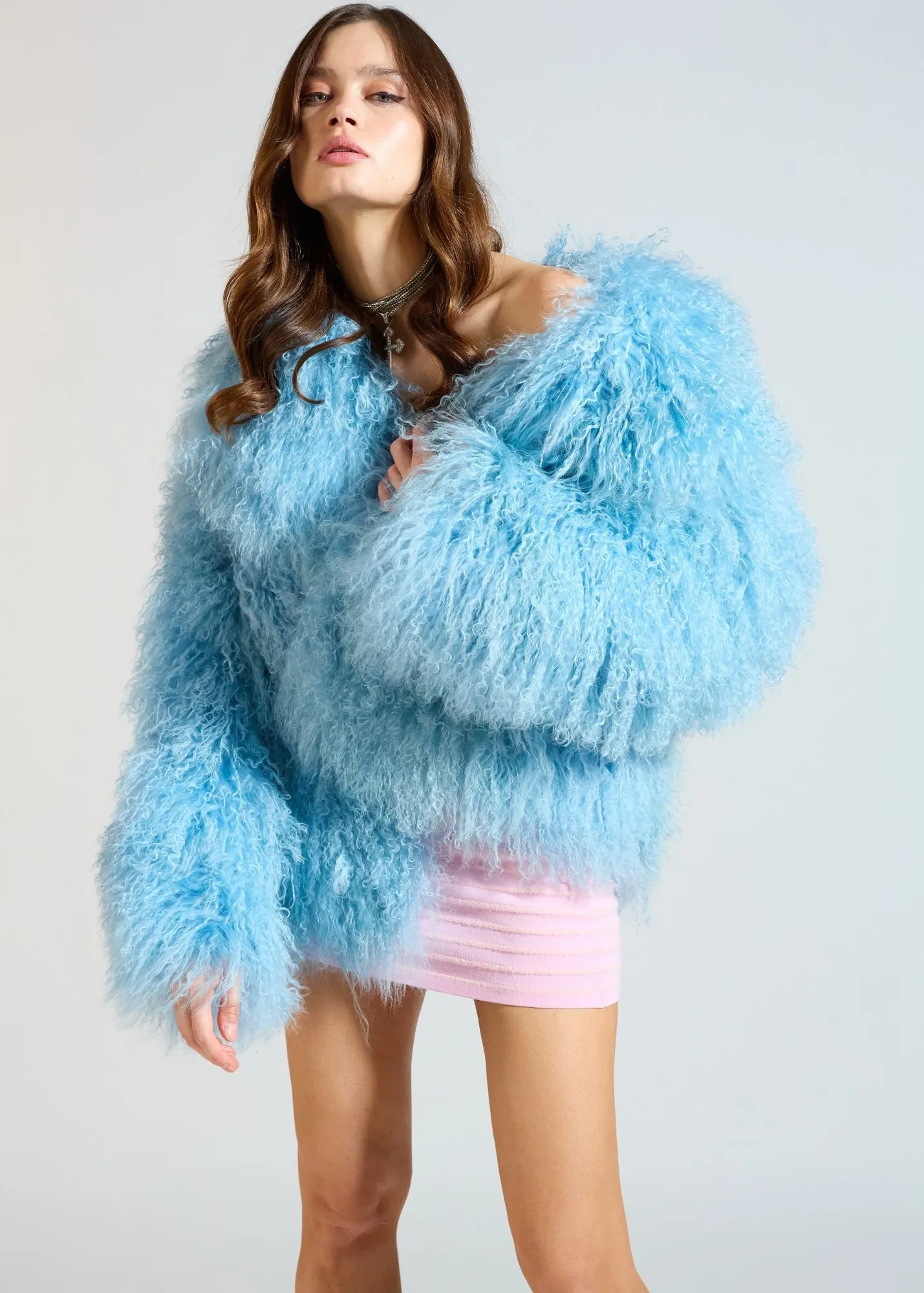 Bleu Fur Coat