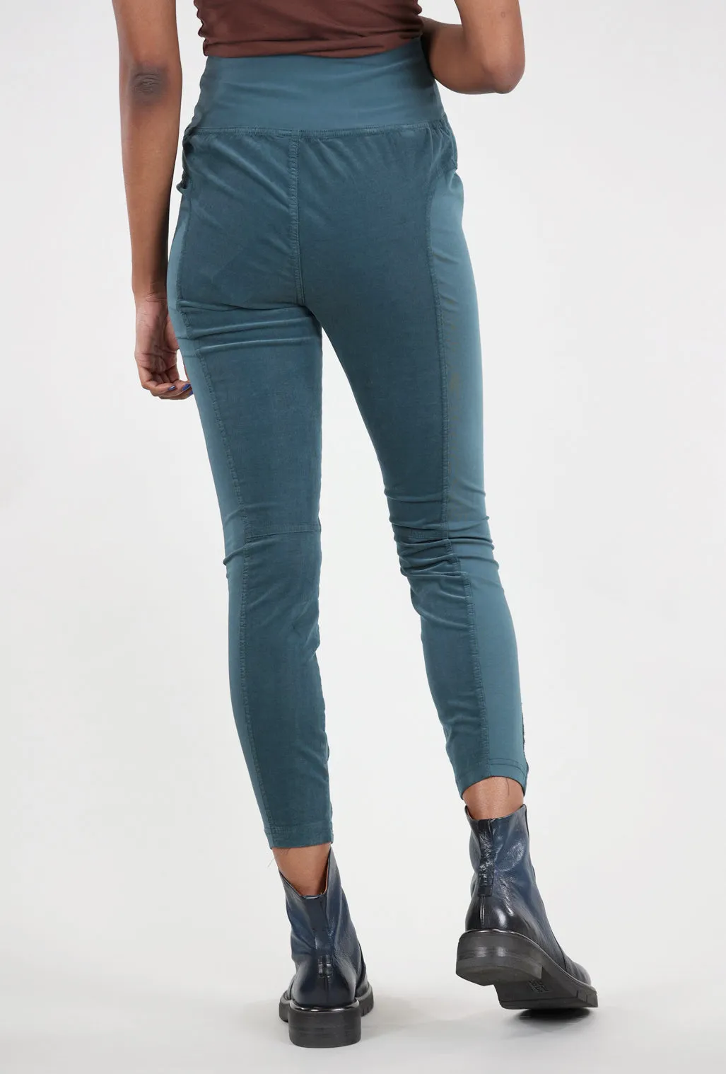 Cord Penny Leggings, Seaport Teal