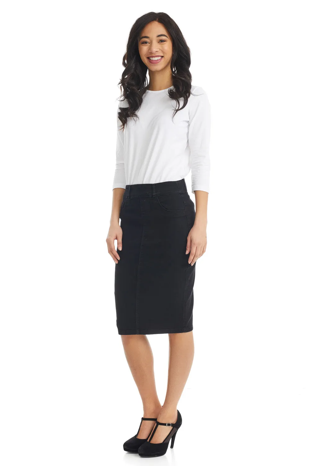 Denim Jean Pencil Skirt for Women 'Brooklyn' EX802149