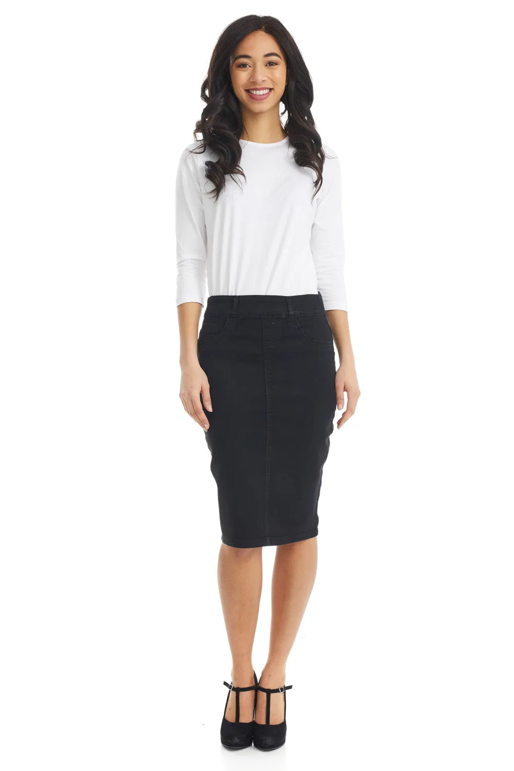 Denim Jean Pencil Skirt for Women 'Brooklyn' EX802149