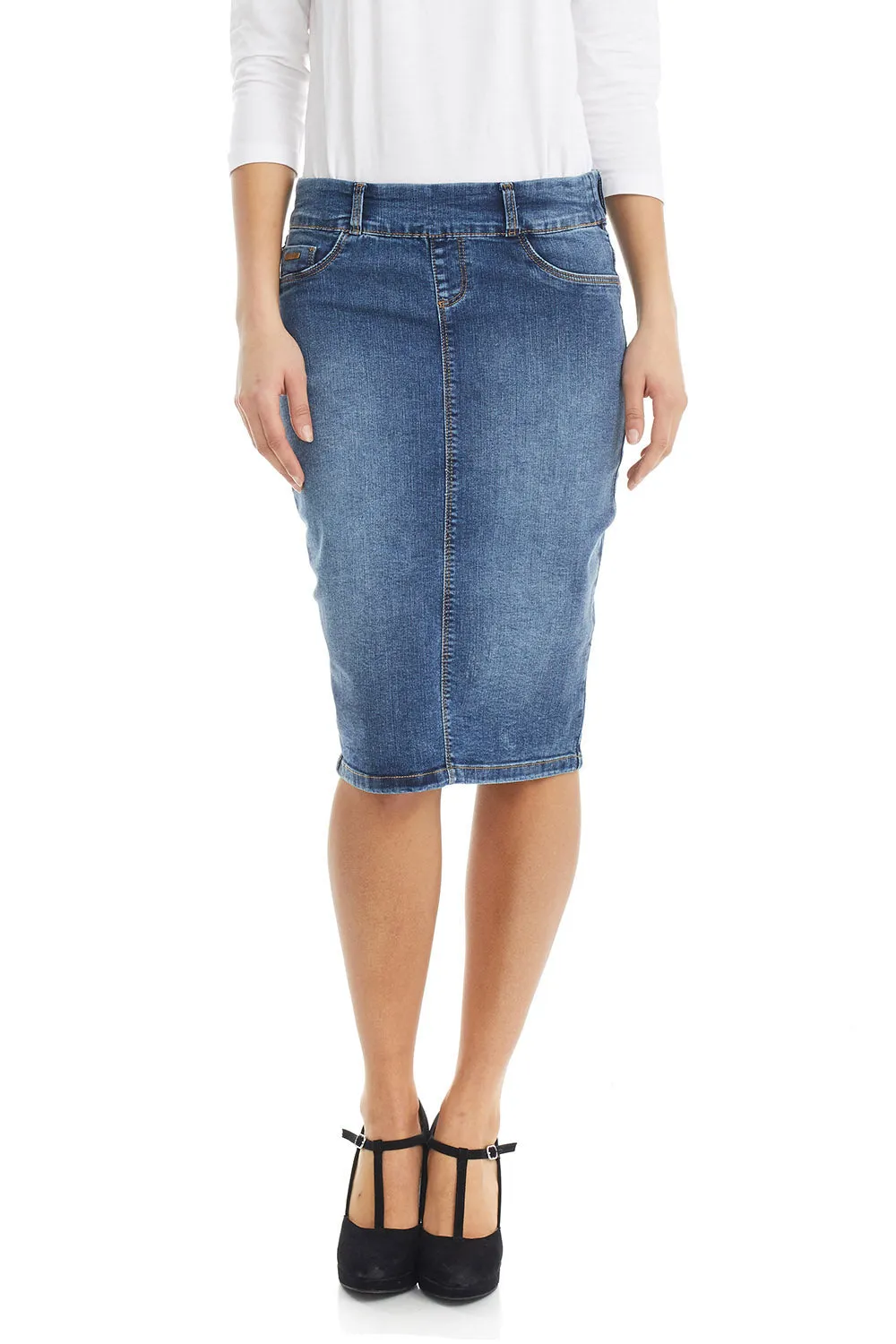 Denim Jean Pencil Skirt for Women 'Brooklyn' EX802149