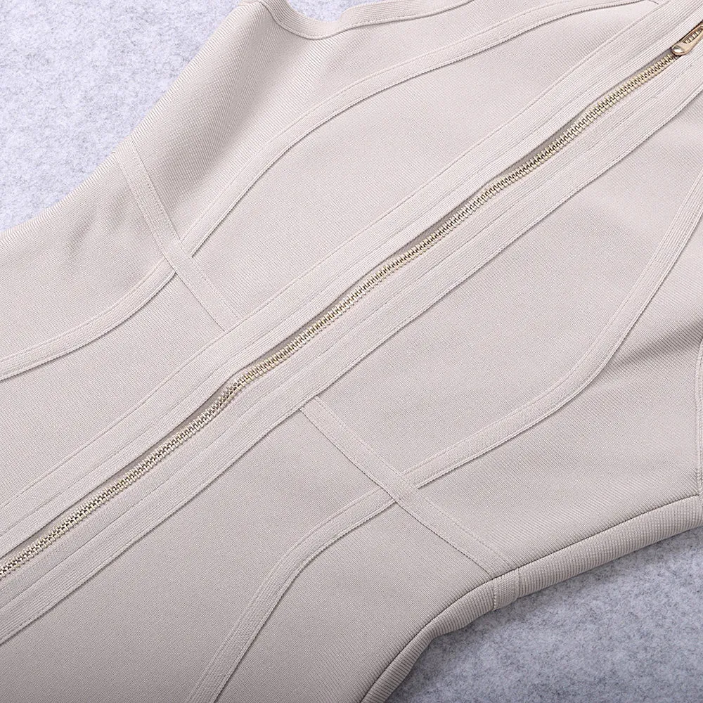 Elegant high neck Bandage Dress