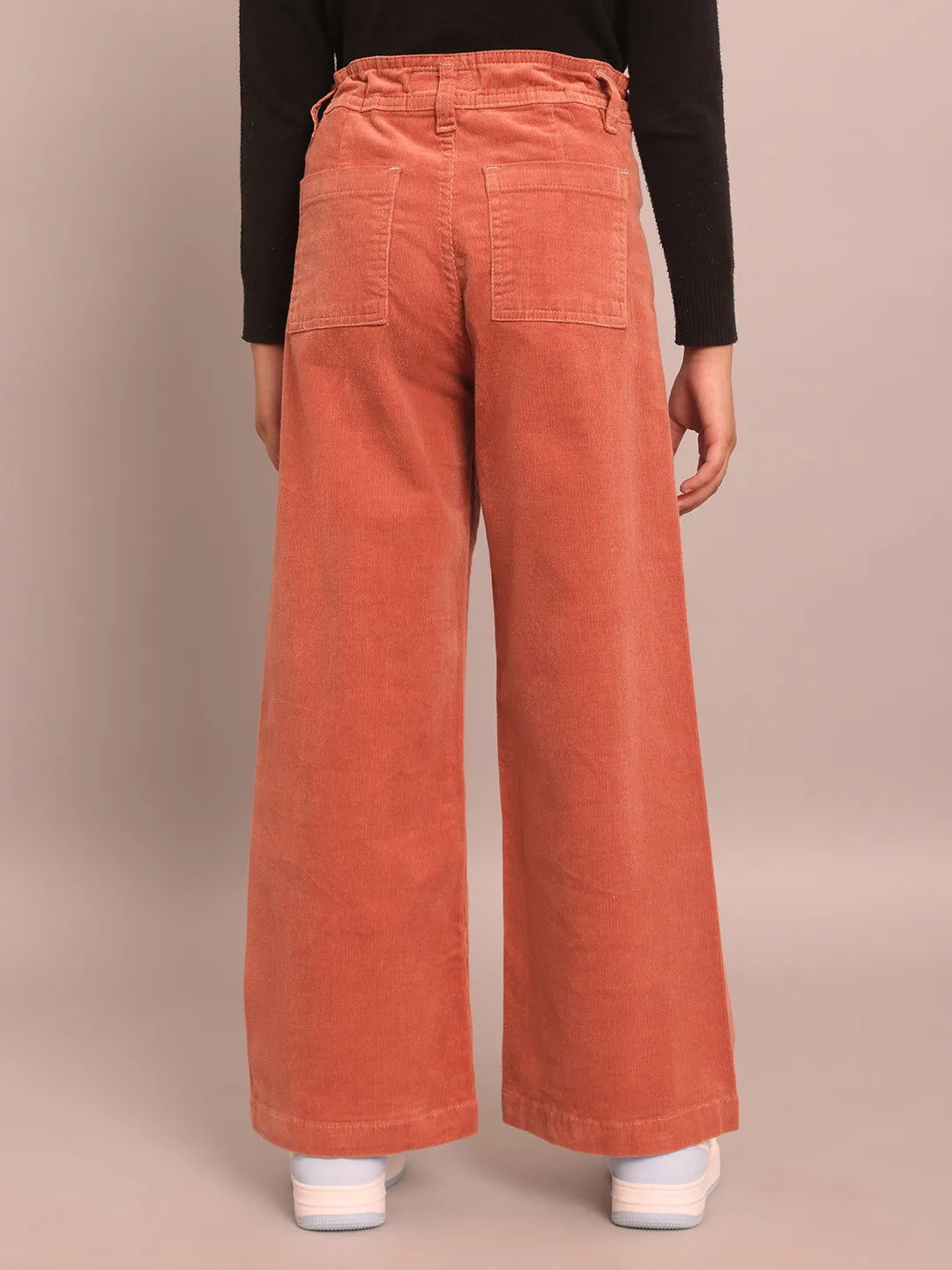 Girls peach corduroy pants
