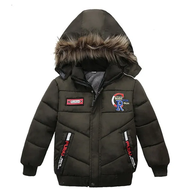 Kinder Jacke mit Kapuze warm Oberbekleidung