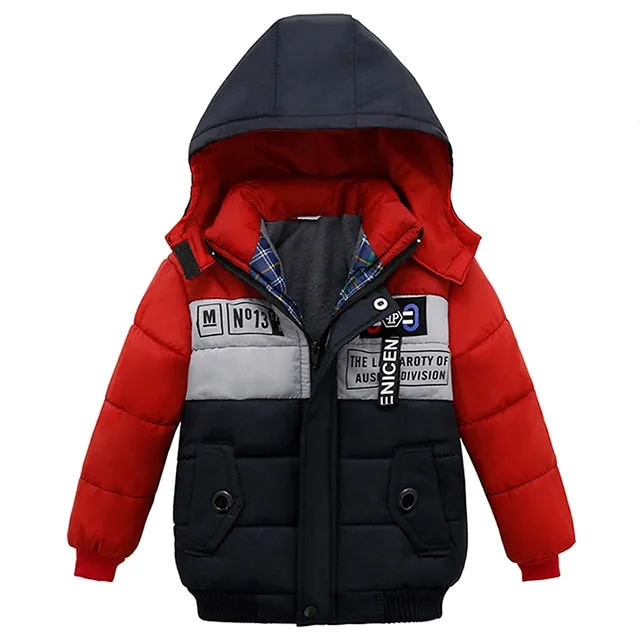 Kinder Jacke mit Kapuze warm Oberbekleidung