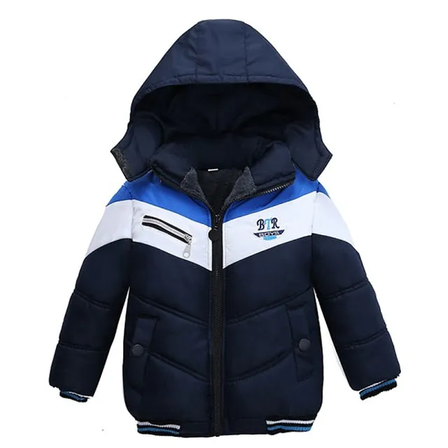 Kinder Jacke mit Kapuze warm Oberbekleidung