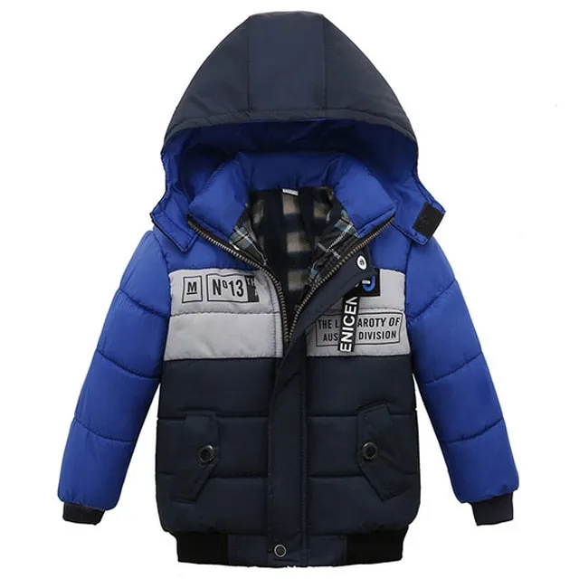 Kinder Jacke mit Kapuze warm Oberbekleidung