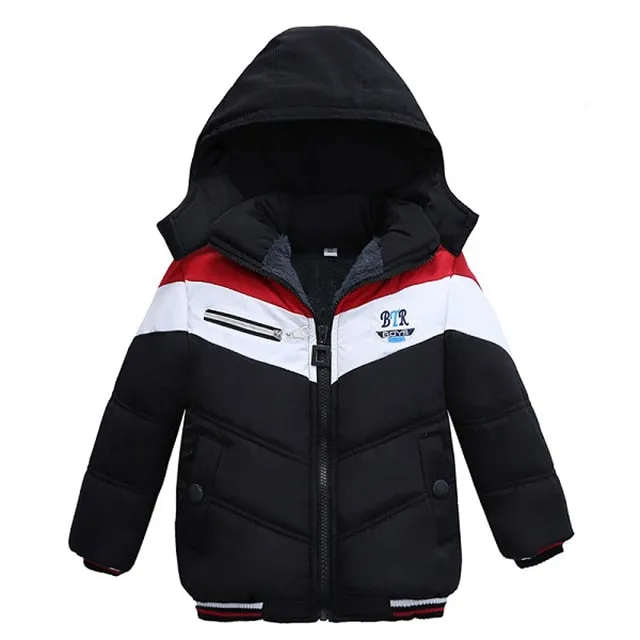 Kinder Jacke mit Kapuze warm Oberbekleidung