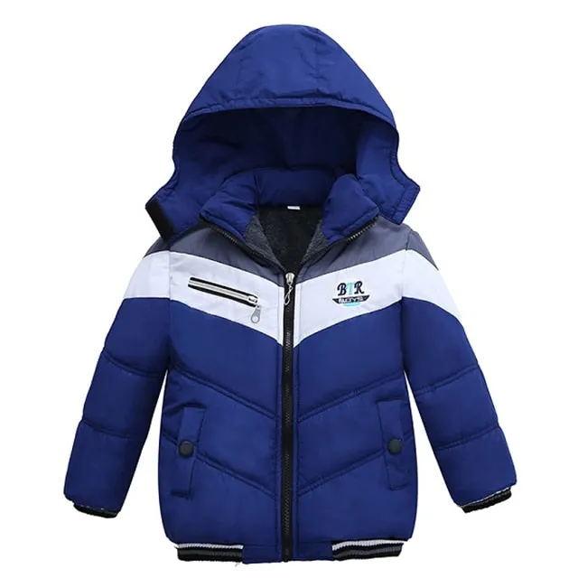 Kinder Jacke mit Kapuze warm Oberbekleidung