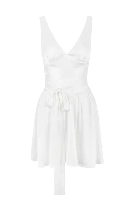 Lily Bodycon Mini Dress - Pearl White