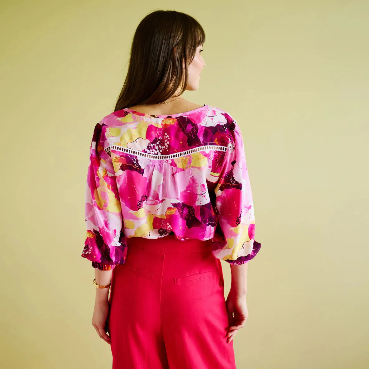 Linen Culottes | Magenta