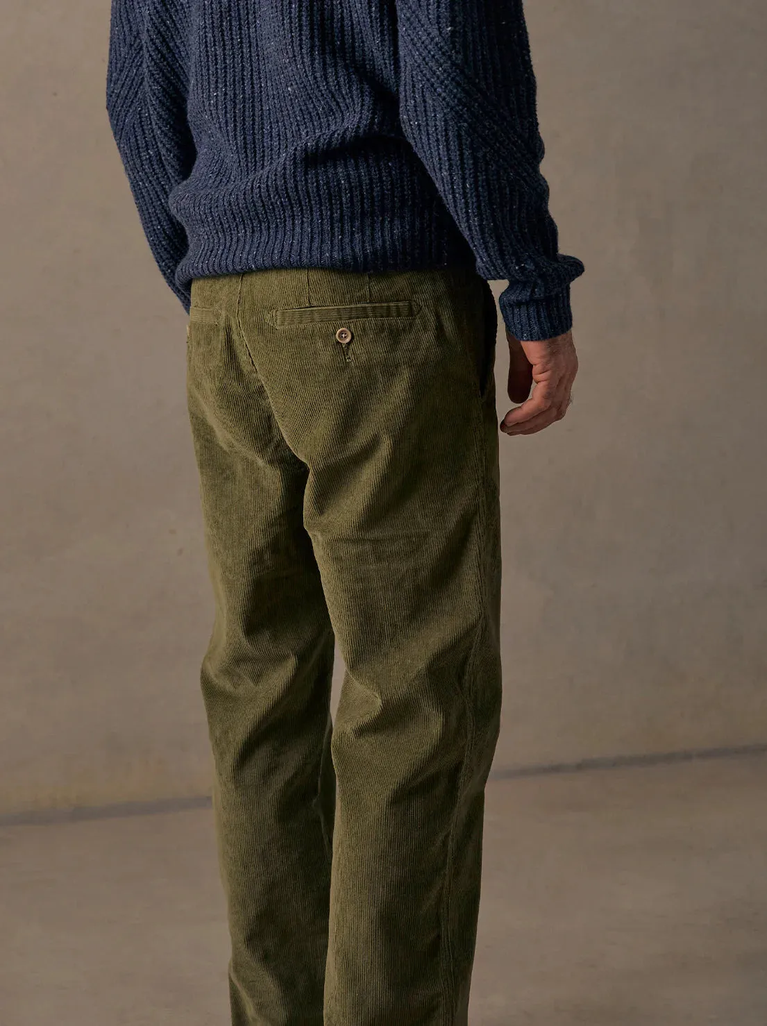 McTAVISH - Cord Pants - Ash Green