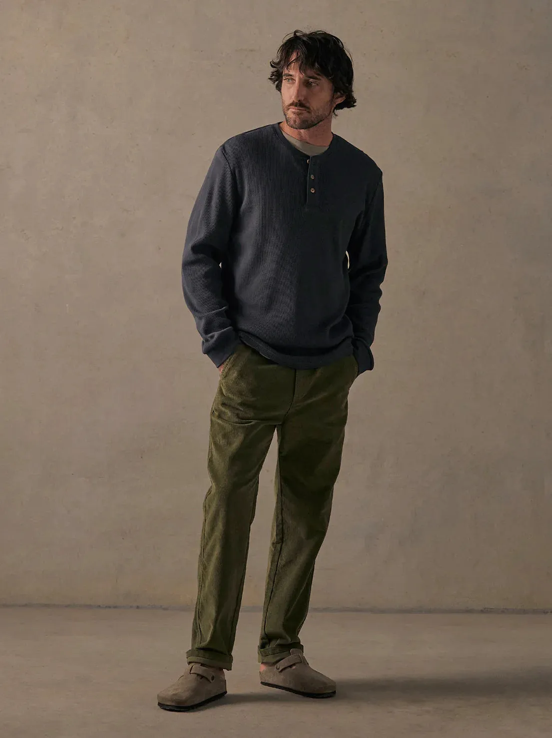 McTAVISH - Cord Pants - Ash Green