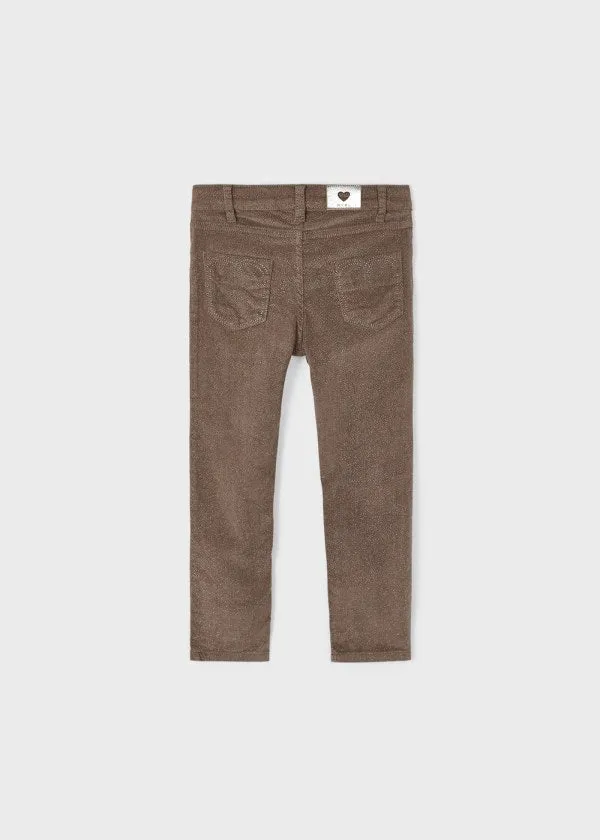 Mocha Corduroy glitter pants