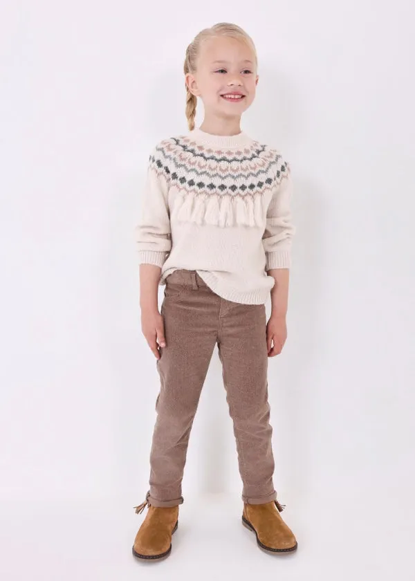 Mocha Corduroy glitter pants