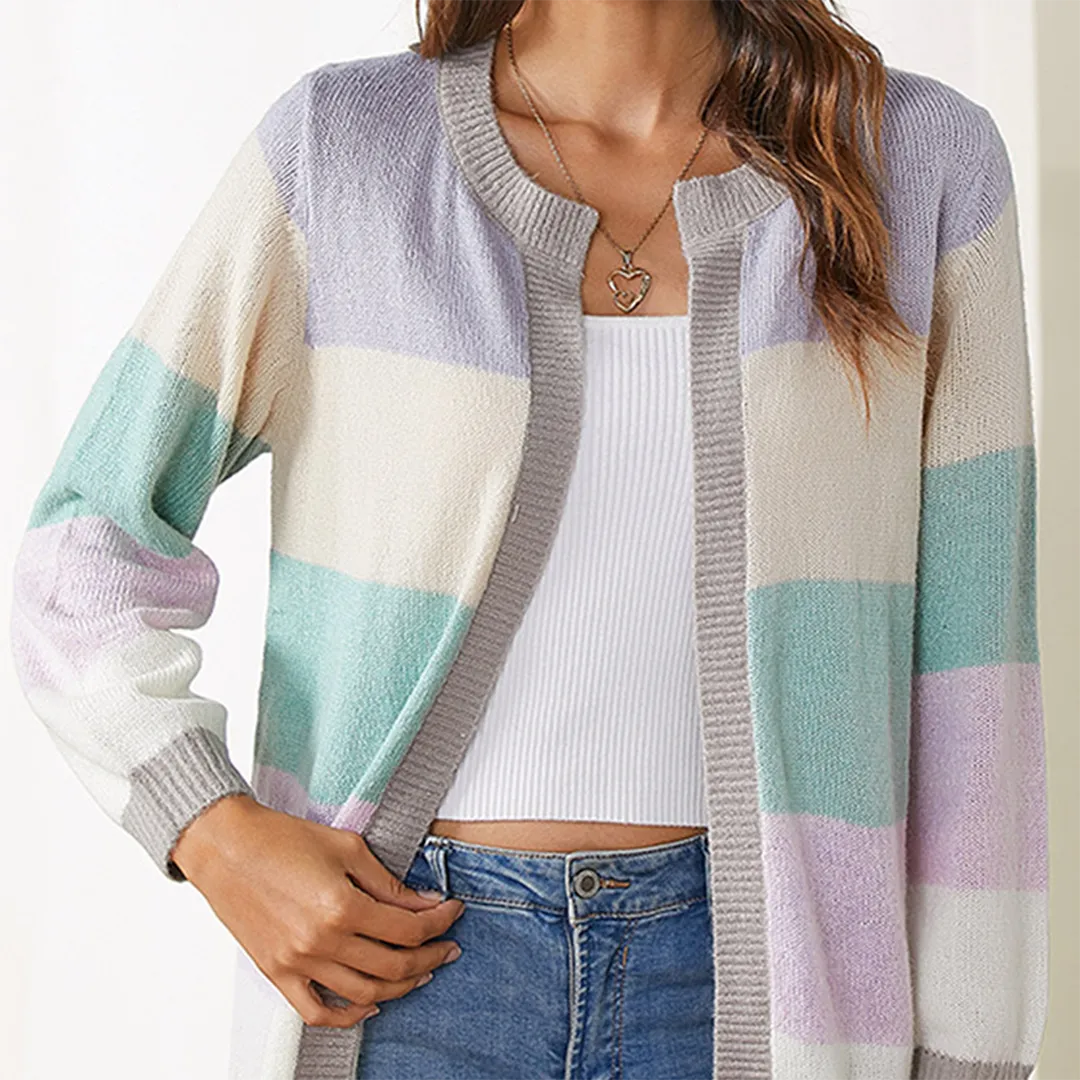Nice cardigan with thick stripes