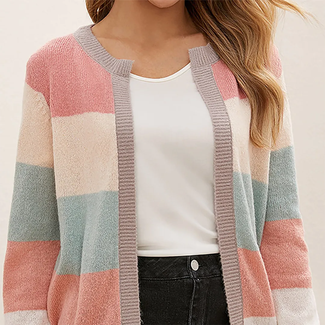Nice cardigan with thick stripes