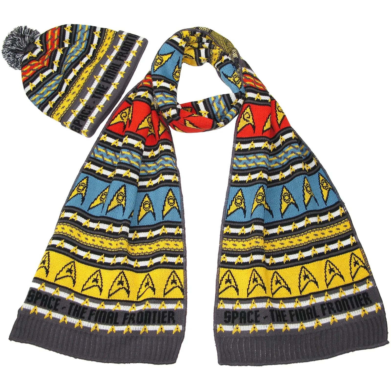 Star Trek Insignia Scarf & Hat Set Original Series - Official Merchandise