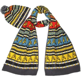 Star Trek Insignia Scarf & Hat Set Original Series - Official Merchandise