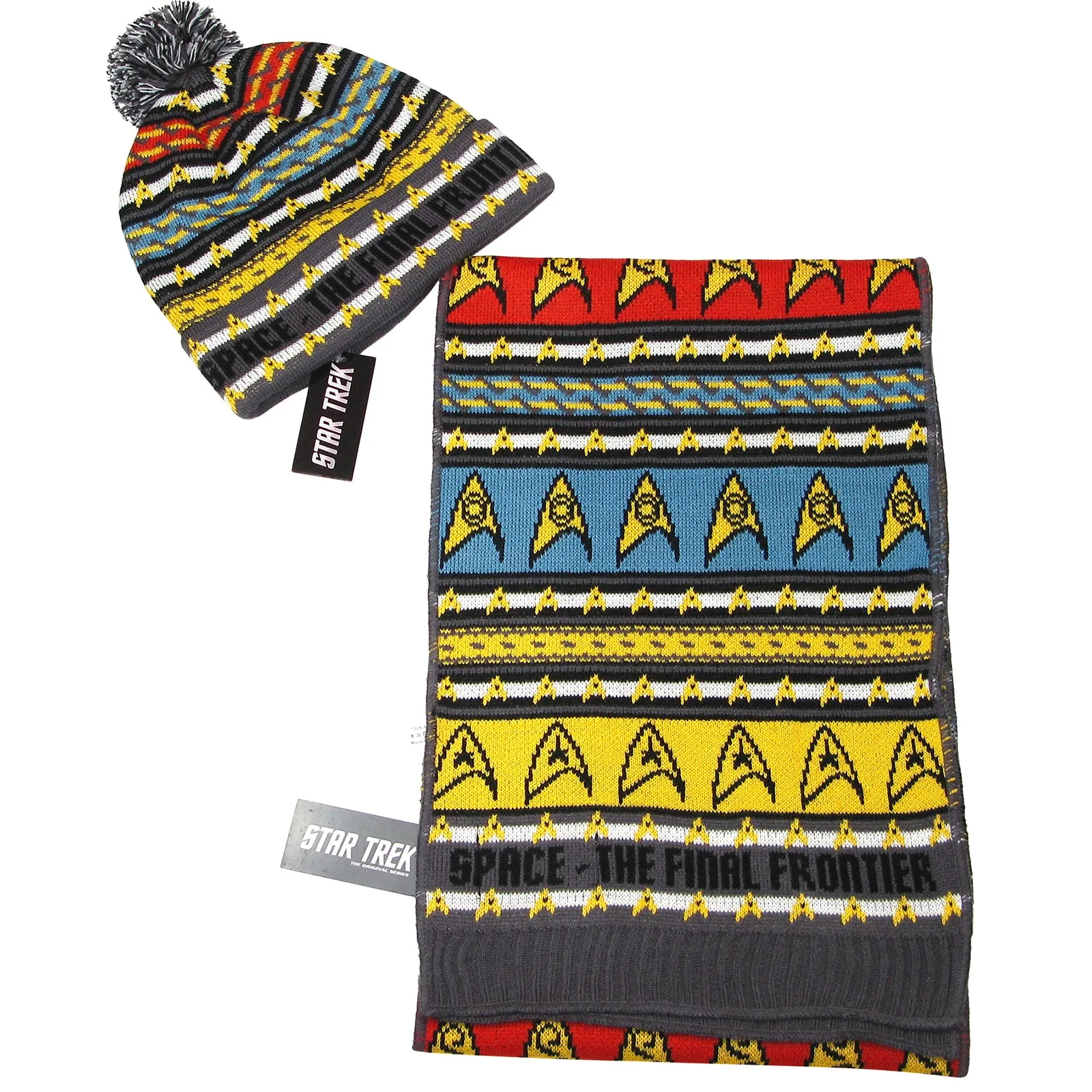 Star Trek Insignia Scarf & Hat Set Original Series - Official Merchandise