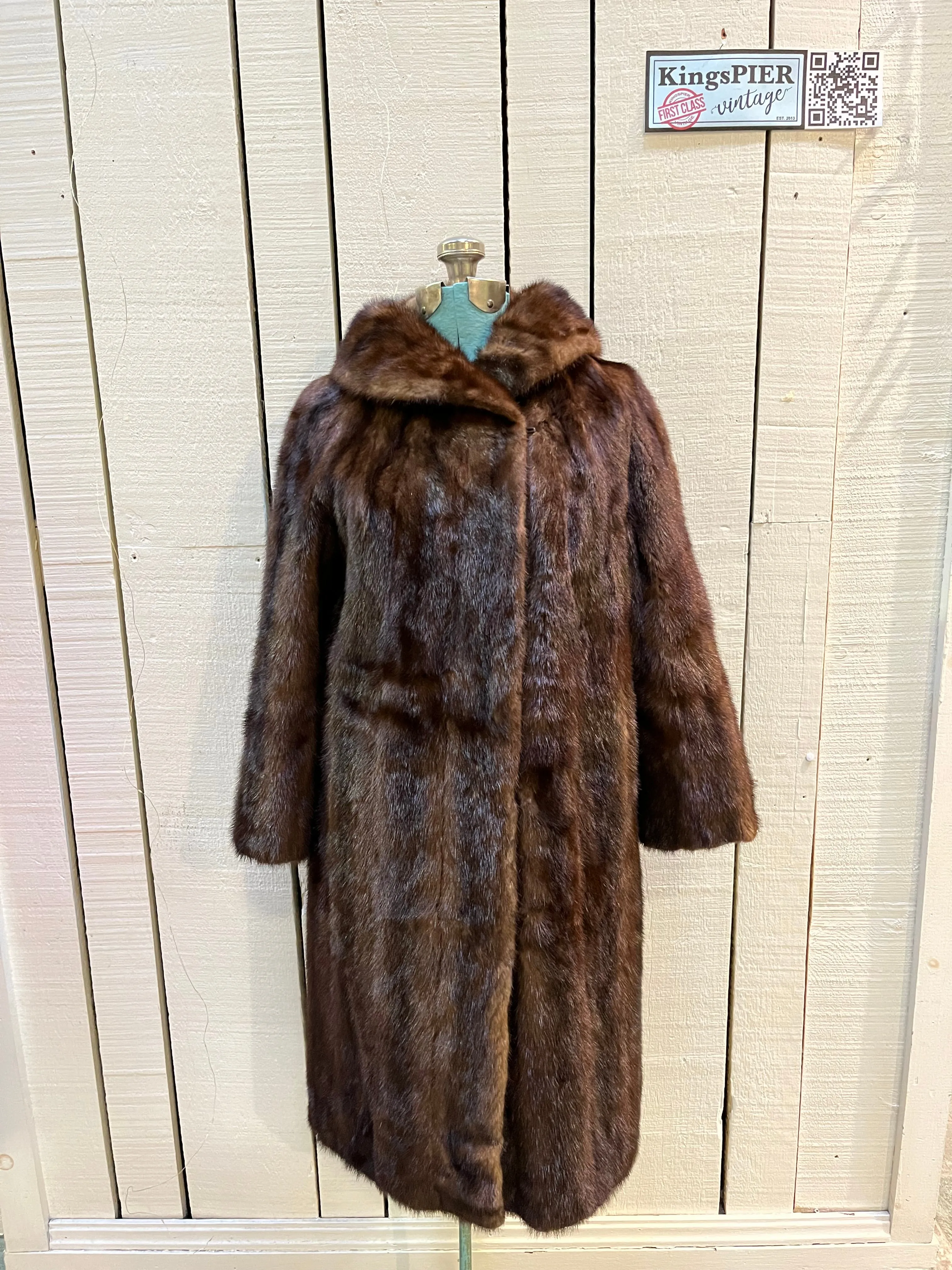 Vintage Furs by Offman Brown Fur Coat, Made in Canada, Size 10