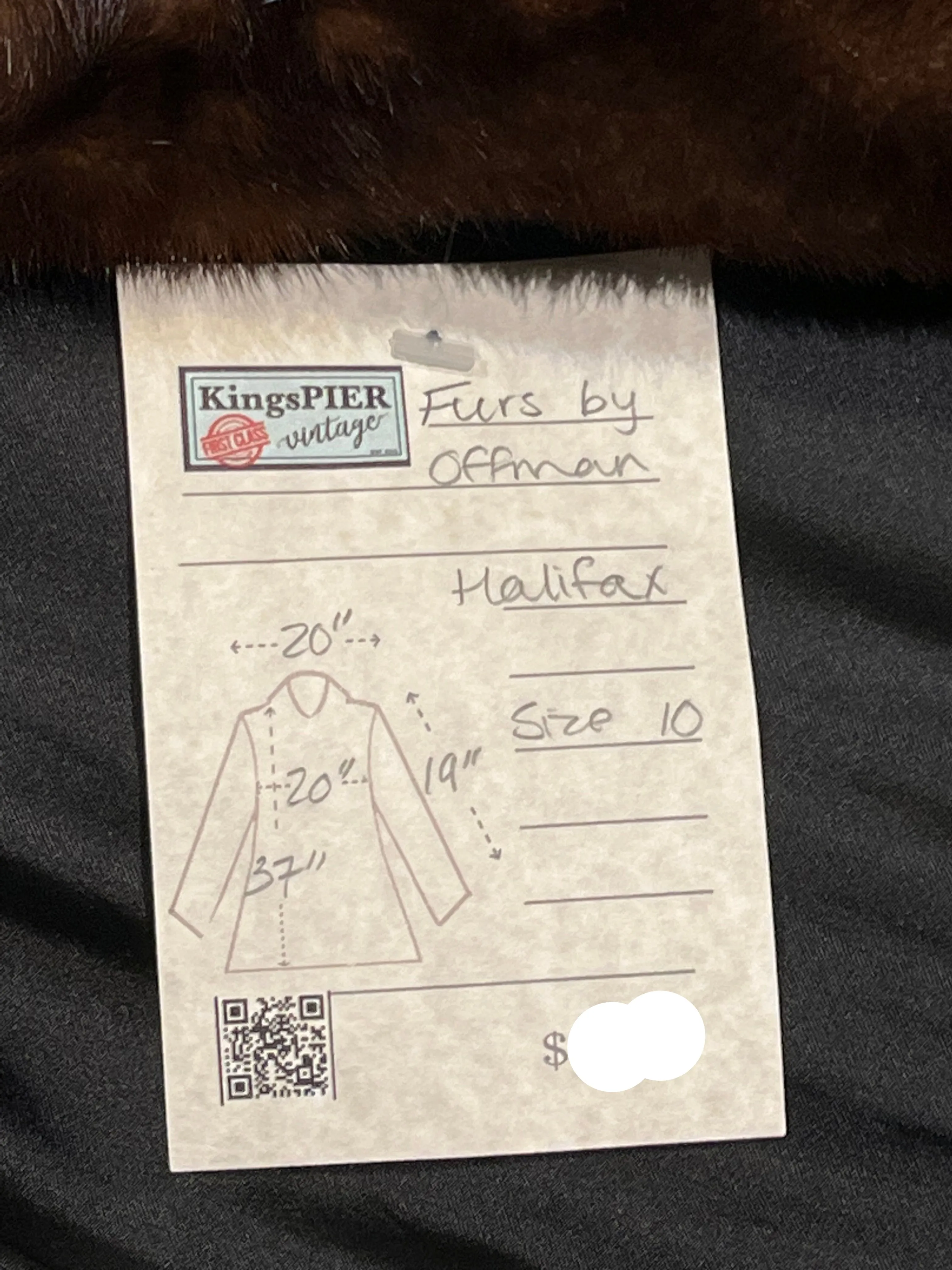 Vintage Furs by Offman Brown Fur Coat, Made in Canada, Size 10