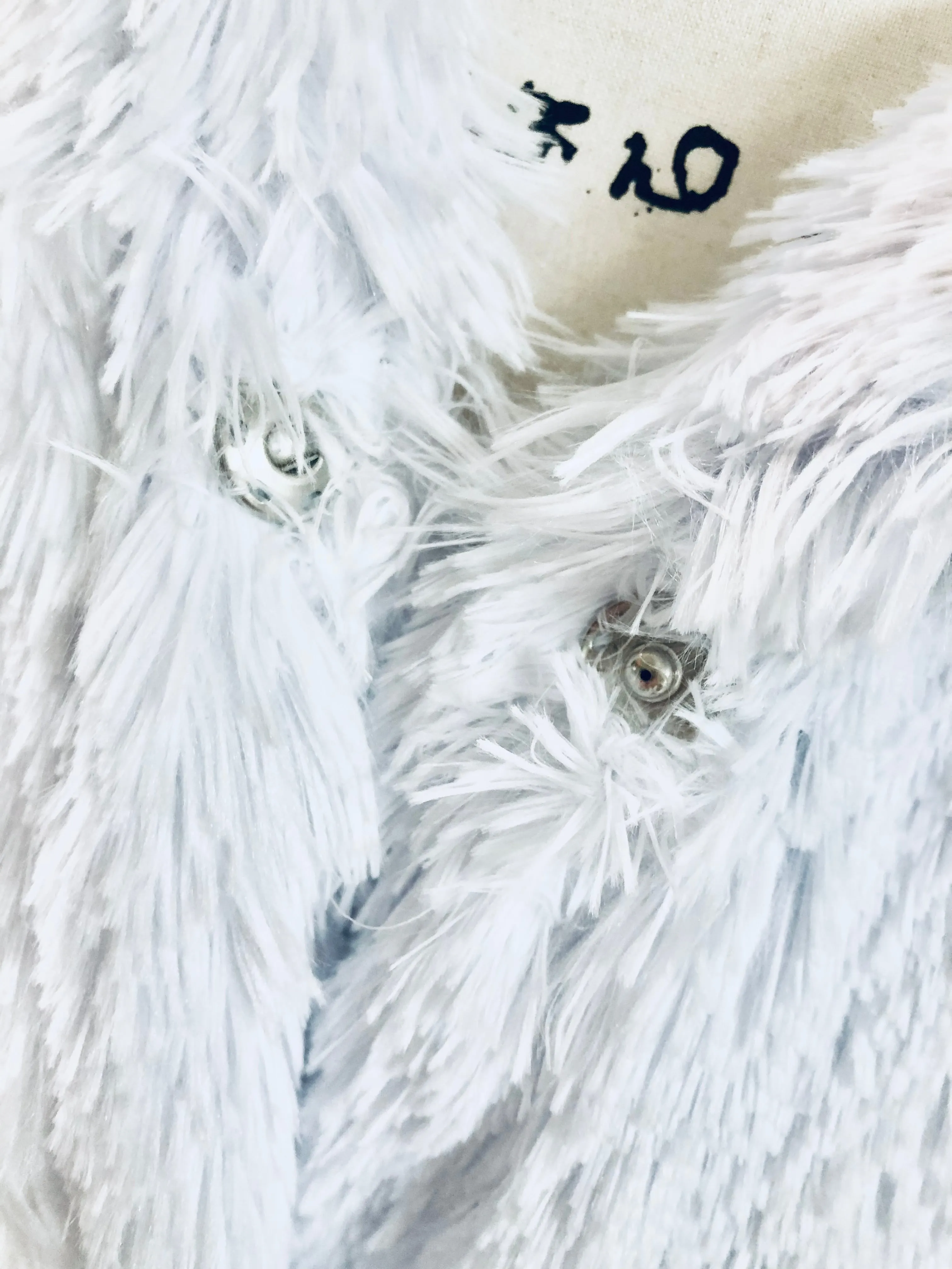 White Shaggy Swing Coat